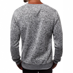 Maglione da Uomo a Collo Tondo Eco-Friendly in Maglia Lavata a Maniche Lunghe, <span class=keywords><strong>Top</strong></span> Casual Autunnale con Motivo Argyle Nero Jet e <span class=keywords><strong>Ecru</strong></span> - Product Image 5