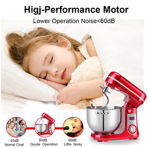 Mixer Planetario Elettrico Professionale <span class=keywords><strong>con</strong></span> Motore Brushless DC, Ciotola in Acciaio Inox da 6L, per Cucina Domestica, 1200W - Product Image 2