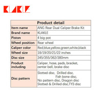 Kit de conversion d'étrier de frein à main EPB de qualité course à 4 pistons pour mise à niveau de frein à main arrière double étrier ANG, compatible avec Audi A4 A5 S4 OE 8W0615403