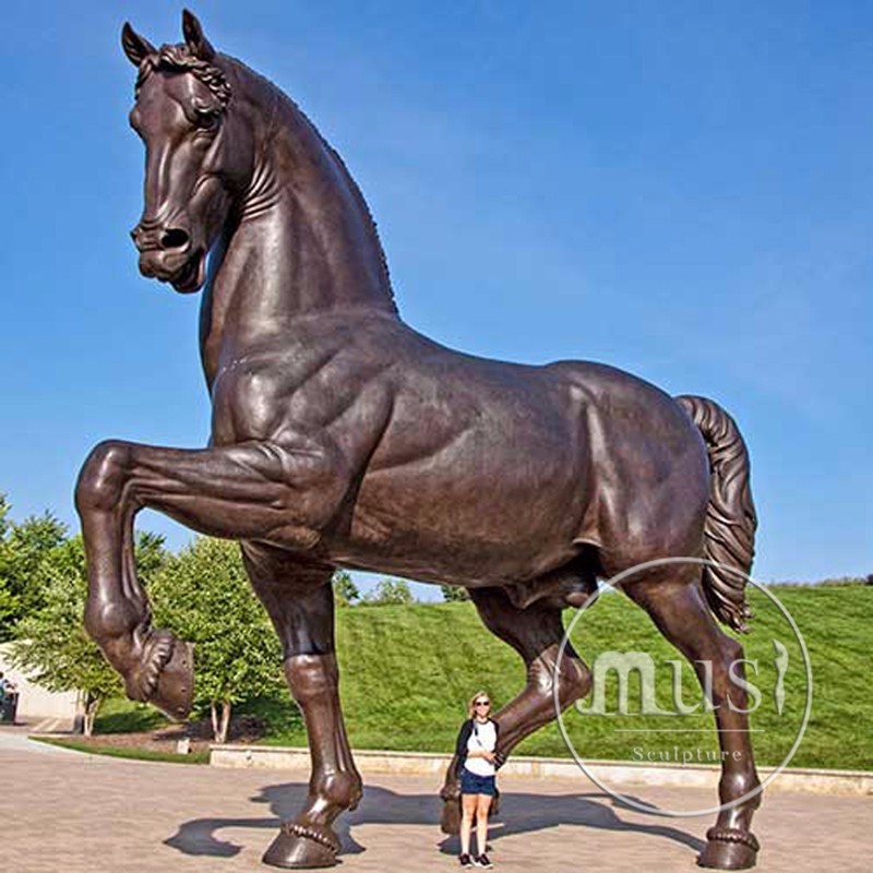 レオナルド・ダ・ヴィンチ 馬の彫刻 ブロンズ像 大型 屋外公園用