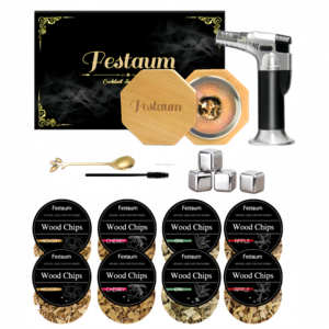 ชุดแช่เครื่องดื่มค็อกเทลไม้สำหรับสูบบุหรี่ bewave Bar Bourbon cocktail สมัยเก่าแบบมีไฟฉายไม่มีบิว<span class=keywords><strong>เท</strong></span>น - Product Image 5