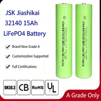 Batterie LiFePO4 32140 15Ah de qualité A, neuve, 3.2V, cellule cylindrique JSK pour stockage solaire, station d'alimentation EV, CE UN38.3