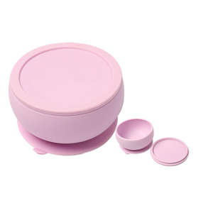 Nouveau Silicone sans BPA Silicone classique couvercle sans déversement bébé fournitures nouveaux produits récipient alimentaire bébé ventouse bol - Product Image 2