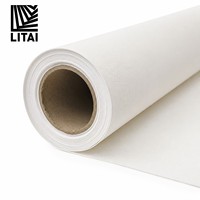 Rouleau de toile imprimable éco-solvant 220 GSM 3x3, finition brillante ou mate, tissu polyester pour peinture numérique et décoration murale