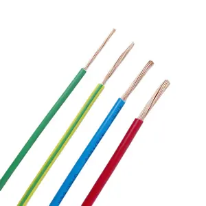 1*1~6mm Electrical Wires Cables Supplier Single Core Copper stranded XLPO insulated Electric cables and wire