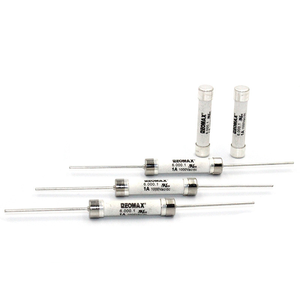 6.35x32mm Điện áp cao 1000V 750V 600V 500V 300V 250V Ống gốm cầu chì thời gian trễ thổi chậm 1A 0.5A 20A 50A 3.a cầu chì ống gốm - Product Image 5