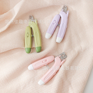 Pet nail clippers, nail trimmers, universal cat and dog nail clippers with light, 2-in-1 design. - Product Image 2