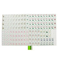 Set Mahjong Tema Golf Amerika 2026, 160 Buah, 2 Lapis Akrilik, Ubin Mahjong Bermotif Tongkat Golf dengan Ukiran Khusus