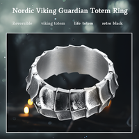 Nouveau ensemble de bijoux de Couple à la mode rétro Simple dominateur en acier inoxydable Dragon diamant bague en fonte avec Design personnalisé