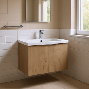 Mueble de Baño Imo (Kd-Packing) de 30 Pulgadas con Lavabo de Cerámica, Cierre Suave, Montaje en Pared, Diseño Moderno para Baños Pequeños - Product Image 2