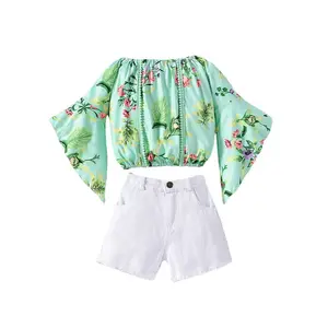 캐주얼 유아 착용 청소년 의상 어린이 T 셔츠 아기 정장 키즈 의류 키즈 여름 의류 세트