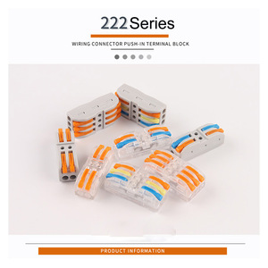 Universal <b>Quick</b> Splice <b>Connectors</b> 1P Two-Core Push-in Wire Terminals for 0.75-2.5mm2 LED Power Electric Wire Copper Contact - Product Image 5