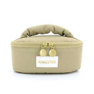 Ensemble de trousses de maquillage et de pochettes à monnaie matelassées en nylon doux et moelleux, recyclables, pour femmes, grand format, pour le <span class=keywords><strong>voyage</strong></span>, avec étiquette privée, vente en gros - Product Image 6
