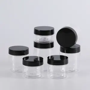 Hochwertige 47mm kosmetische PET-Behälter-Plastik gläser für Erdnussbutter-Honig marmeladen mit Schraub verschluss