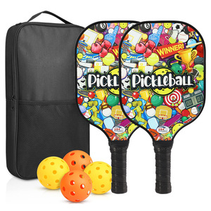 Ensemble de raquettes de pickleball avec balles et sac de transport, poignée antidérapante, équipement de divertissement en plein air, 43x21x8cm - Product Image 2
