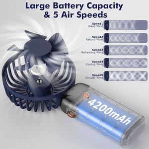 พัดลมมือถือ USB รุ่นใหม่ ปี 2026 พัดลมพกพาขนาดเล็กแบบพับได้ ทำจากพลาสติก ใช้ไฟฟ้า เหมาะสำหรับสำนักงาน นักเรียน รถยนต์ และใช้งานกลางแจ้ง เป็นของขวัญที่สมบูรณ์แบบ - Product Image 3