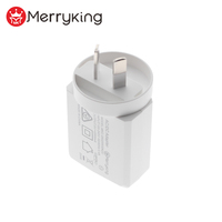 Saa Rcm C-tick Gecertificeerd Au Plug 5V 2A 2.1A Mobiele Telefoon Usb Lader Voor Australische Markt
