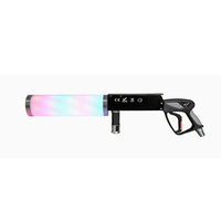 Machine à fumée de scène LED RGB 4*3W, fumoir CO2, canon à fumée portable pour DJ, mariage, fête, événement, disco, lanceur de CO2