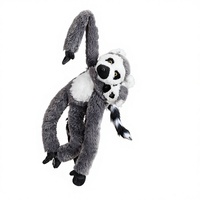 Peluches de singe parent-enfant grand format, réalistes, rembourrées en coton PP, adorables jouets en peluche pour enfants et famille