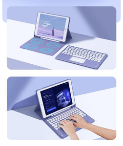 Cover e Custodie per Tablet da Ufficio Portatile con Tastiera Wireless e Touchpad per <span class=keywords><strong>iPad</strong></span> 9a e 10a Generazione da 10,9 Pollici 2022 - Product Image 3