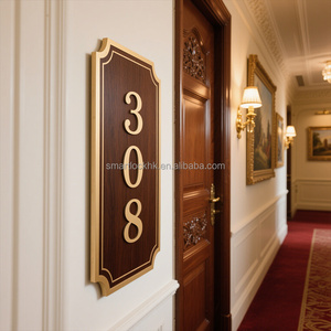 Sinon Nhà nhập thiết kế mới Brass cửa Tên tấm cửa tấm cửa khách sạn tấm cửa - Product Image 2