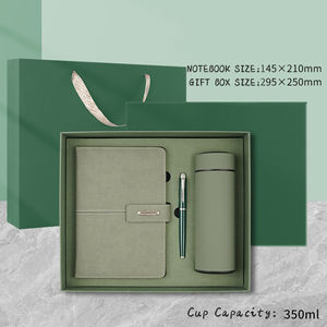 ทัมเบลอร์สแตนเลสสมุดโน้ตทำจากหนัง PU ชุดของขวัญ A5สมุดโน้ตงาน - Product Image 4