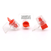 Sceau en plomb de marque Chuang BCM207 pour compteurs d'électricité, d'eau et de gaz, petit cadenas de sécurité en plastique avec emballage, 1 pièce