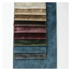100% polyester silk navy velvet upholstery fabric for sofa