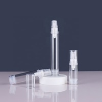 Botol Pompa Tanpa Udara, 5Ml 10Ml AS Kecil untuk Lotion Air Semprot Serum Penguji Perawatan Kulit Minyak