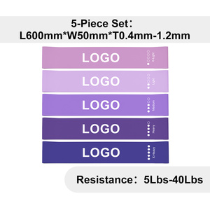 Latex Resistance <b>Bands</b> Set Custom Logo Fitness Elastic <b>Exercise</b> Loops <b>Bands</b> for Home Gym Training Yoga Rehabilitation Therapy - Product Image 3
