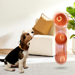 ของเล่นสุนัขลูกบอลเด้งดึ๋งแบบใช้แรงโน้มถ่วง TPR ของเล่นสุนัขไฟฟ้าแบบยั่วยวนอัตโนมัติ ของเล่นลูกสุนัขแบบให้ความบันเทิงด้วยตัวเอง สีฟ้าและสีส้ม 90 กรัม - Product Image 1