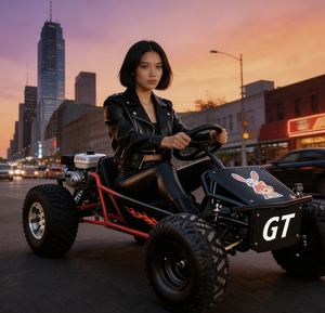 Kart de carreras CnGas con freno de disco, para <span class=keywords><strong>alquiler</strong></span>, drifting y recreación, motor de 4 tiempos con transmisión por cadena de 212cc, 70km/h, accesorios para karts. - Product Image 4