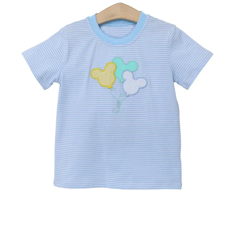 Preorder boutique cartoon balloon boy's t-shirt short sleeves shirt top kids clothes matching girls boys clothing cute styles