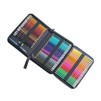 DASHENG 48 72 fourniture de crayons de couleur ensemble d'art à base d'eau ensemble de crayons de couleur dans le sac à main pour croquis et dessin cadeau