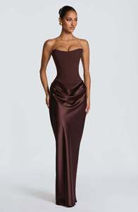 Eleganti Completi Donna 2026: Abito da Sera Senza Spalline con Lacci, Vestito Estivo Attillato con Nastro e Schiena Scoperta, Abito da Festa Bodycon da Donna - Product Image 5
