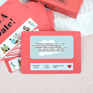 Venta al por mayor de ideas de citas emocionantes para la diversión de la pareja y la caja de noche de cita aventurera, tarjeta de juego para rascar - Product Image 3