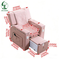 Fauteuil de relaxation et de beauté pour les pieds en éponge haute densité Jincheng, fauteuil de réparation des pieds sans tube, pompe à jet, fauteuil de réparation des ongles