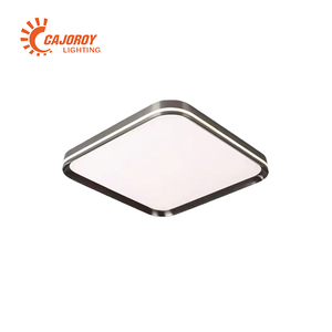 Plafonnier LED rond carré extra lumineux doré pour chambre à coucher, moderne pour plafond de maison - Product Image 2