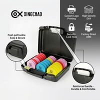 Enrouleur de ligne de pêche portable OEM/ODM d'usine, organisateur avec logo personnalisé, ensemble de bobines EVA multicolores, boîte de rangement pour équipement de pêche