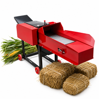 Broyeur de fourrage et hacheuse d'herbe mobile compacte, machine à ensilage multifonctionnelle pour la ferme