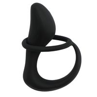 Plug anal en silicone unisexe avec anneau Stimulateur de jouets sexuels adapté aux débutants pour le plaisir de massage de la prostate pour les couples