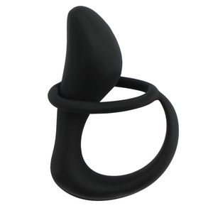 Plug anal en silicone unisexe avec anneau Stimulateur de jouets sexuels adapté aux débutants pour le <span class=keywords><strong>plaisir</strong></span> de massage de la prostate pour les couples - Product Image 6