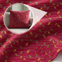 Tissu Popeline 100% Coton Imprimé Motif Feuilles et Vignes Respirant Écologique pour Vêtements de Sport, Robes, Housses de Canapé OEM ODM