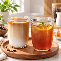 Nouvelle Tasse à Boire en Verre Classique, en Borosilicate, 400 ml, Transparente, pour Café, Boissons Froides et Eau