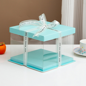 Tùy chỉnh có thể tái chế vật nuôi trong suốt hộp bánh nhẹ kín cho nhà & bên bánh lưu trữ và phục vụ - Product Image 4