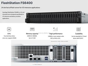 แฟลชสเตชั่น Fs6400 ขายดี ประสิทธิภาพสูง พกพาสะดวก ระบบจัดการ NAS 2U 3.5 24 ช่องใส่ฮาร์ดดิสก์ แร็ค เน็ตเวิร์ก สตอเรจ เซิร์ฟเวอร์ แชสซี เน็ตเวิร์ก - Product Image 2
