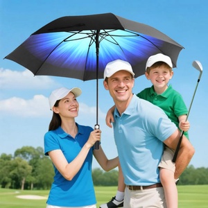 Innovative Shenzhen Wholesale 30 Inch Large Windproof logo Prints Big Luxury Promotional Branded Custom Golf <b>Umbrella</b> - Product Image 5