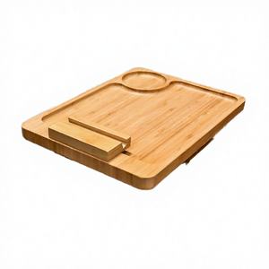 Bandeja de Reposabrazos para Sofá Plegable de Bambú Moderno con Acabado Lacado, Ecológica, para Bebidas y Comida en la Sala de Estar - Product Image 3