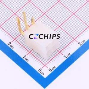 DLL-5569-4AW-GOLD Wire-to-Board Pin Header Bent Lead Through Hole,P=4.2mm Connector 2x2P 4.2mm Right Angle Insert 4P - Product Image 1