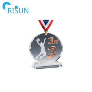 Medalla de acrílico transparente al por mayor 1st 2nd 3rd, medallas personalizadas de fútbol, baloncesto, correr, natación, Medalla acrílica - Product Image 2